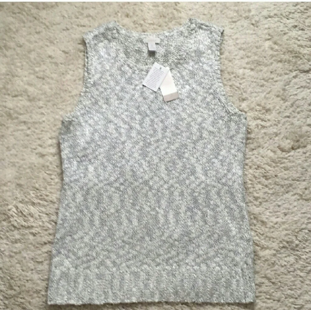 CHICO'S Laurel Lurex Sweater Set Sz 12